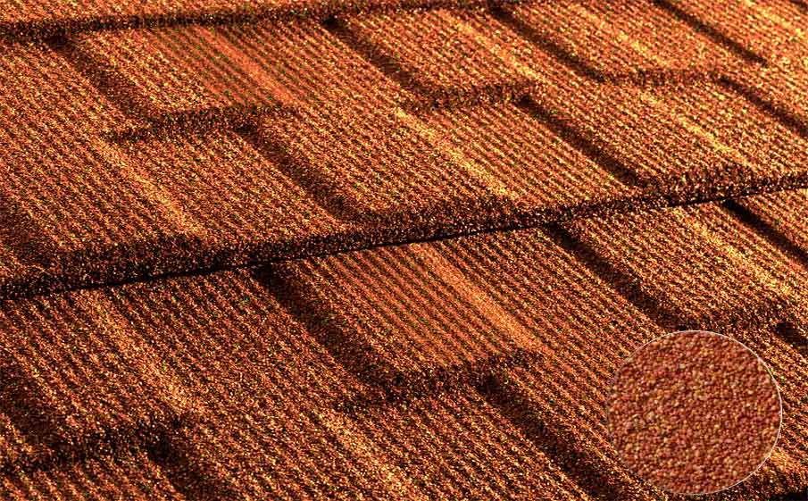 Композитная черепица METROTILE МетроВиксен терракот, 1330*410 мм